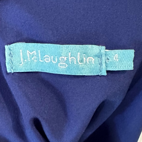 J. McLaughlin Blue Lavinia Tiered Maxi Dress Size 4 Wedding Resortwear Classic - Picture 6 of 14